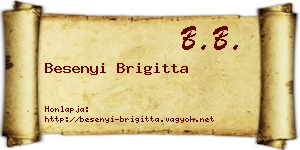 Besenyi Brigitta névjegykártya