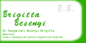 brigitta besenyi business card